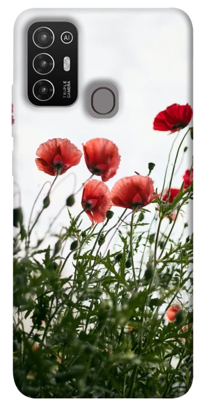 Чохол на ZTE Blade A52 Поле маків фото 1 з 1