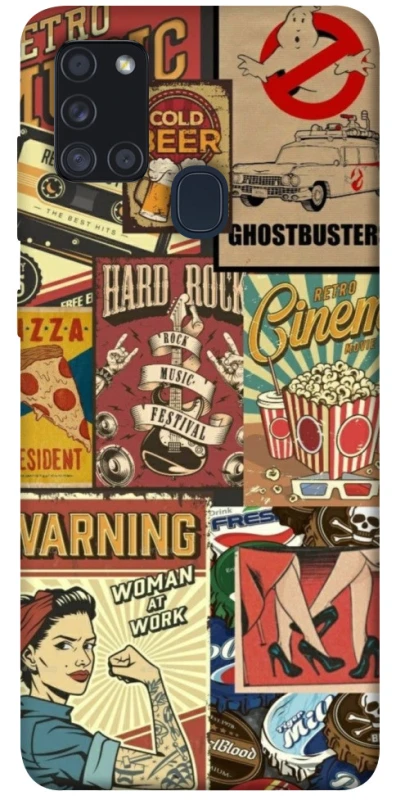 Чехол на Samsung Galaxy A21s Retro collage ver.2 фото 1 из 1