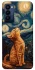 Чехол на TECNO Camon 18 van gogh cat фото 1 из 1