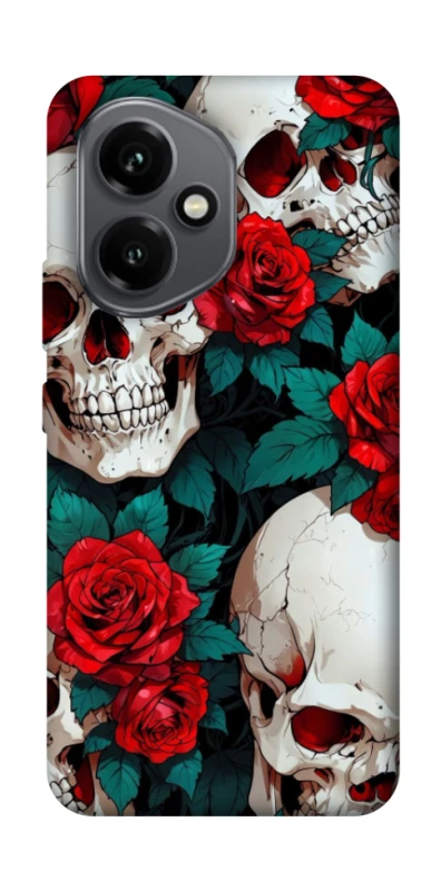 Чехол на Honor 400 skull and rose фото 1 из 1