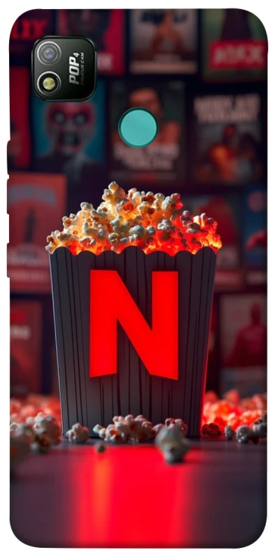 Чехол на TECNO POP 4 Netflix and popcorn фото 1 из 1