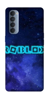 Чохол на Oppo Reno 4 Pro Roblox Space Logo Blue фото 1 з 1