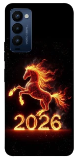 Чохол на TECNO Camon 18 Red Fire Horse ver.1 фото 1 з 1
