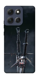 Чехол на Motorola Moto G86 Мечи Ведьмака фото 1 Чехол на Motorola Moto G86 Мечи Ведьмака фото 1 из 1
