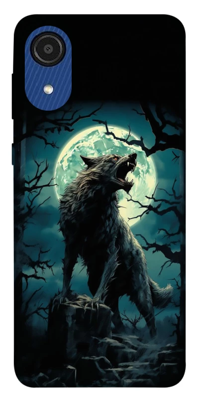 Чехол на Samsung Galaxy A03 Core Волк под луной фото 1 из 1
