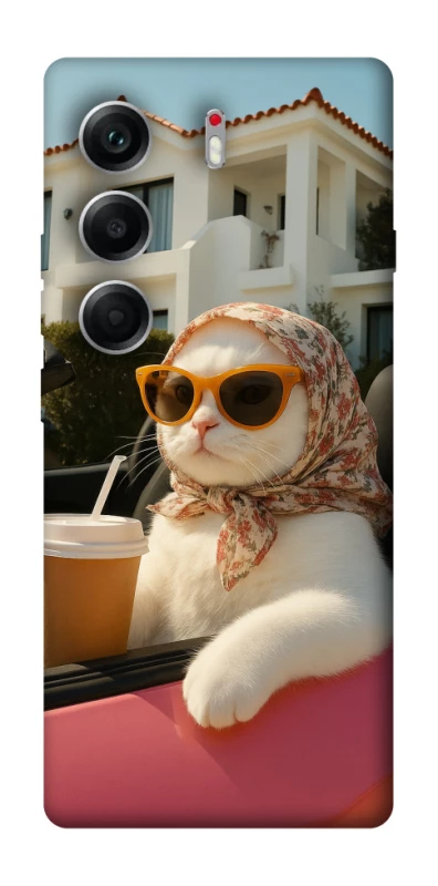 Чохол на Tecno Camon 40 Stylish Cat Cruise фото 1 з 1