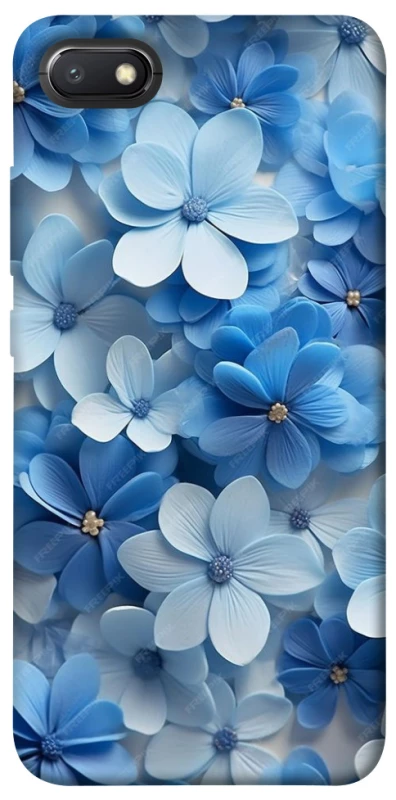 Чохол на Xiaomi Redmi 6A Сині квіти фото 1 з 1