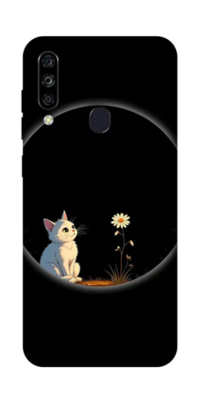 Чохол на ZTE Blade A7 (2020) Cat and flower фото 1 з 1