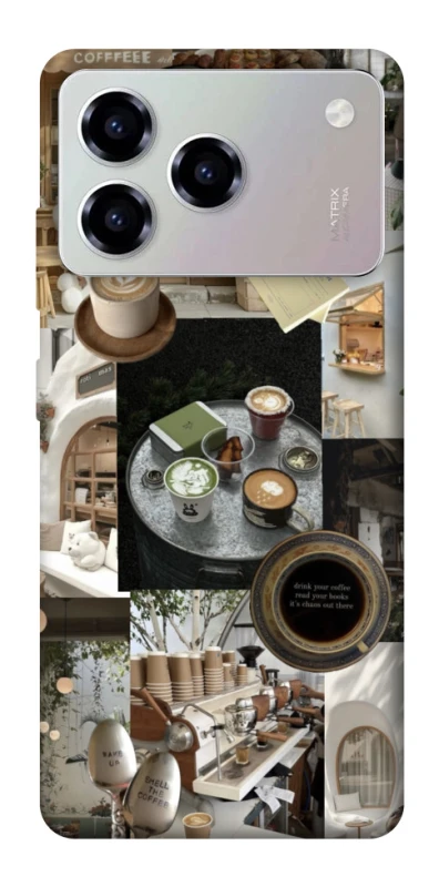 Чохол на ZTE Blade A76 Coffee collage ver.4 фото 1 з 1