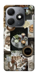 Чехол на TECNO Spark 20 Coffee collage ver.4 фото 1 из 1