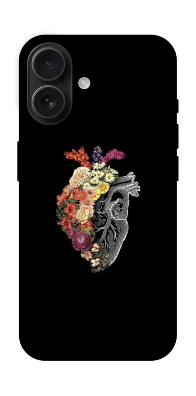 Чохол на Apple iPhone 16 Heart with flowers фото 1 з 1
