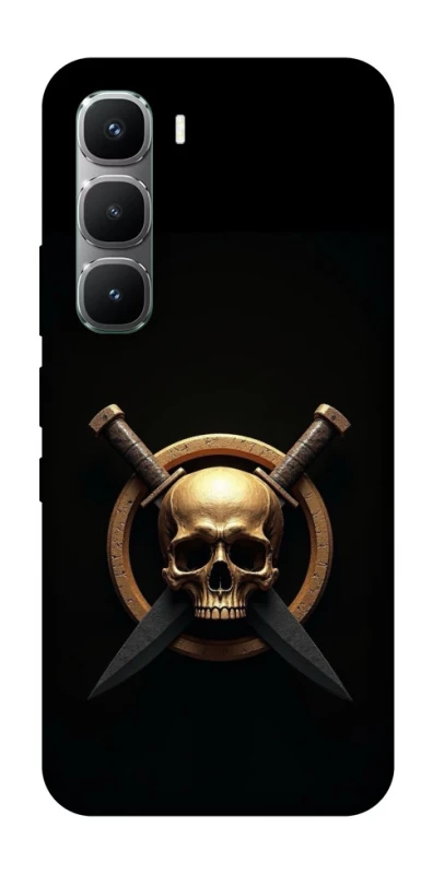 Чохол на Infinix Hot 60 Pro Golden Skull фото 1 з 1