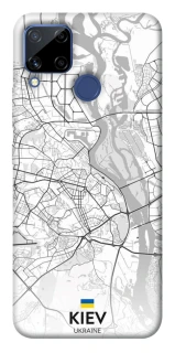 Чохол на Realme C15 Kiev white map фото 1 з 1