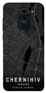 Чехол на Xiaomi Redmi Note 9 / Redmi 10X Chernihiv map фото 1 из 1