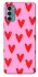 Чохол на Motorola Moto G60 Red hearts 2 фото 1 з 1