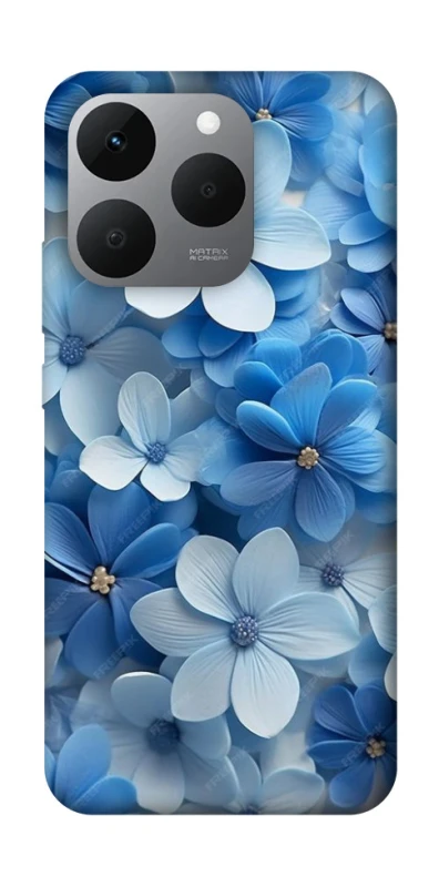 Чохол на Realme 15T Сині квіти фото 1 з 1