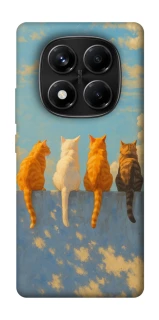 Чехол на Xiaomi Redmi Note 14 Pro 4G cats on wall фото 1 из 1
