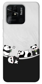Чехол на Xiaomi Redmi 10C Four pandas фото 1 из 1