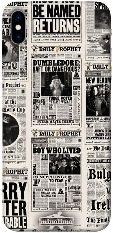 Чохол на Apple iPhone XS Max (6.5") Harry Potter newspaper фото 1 з 1