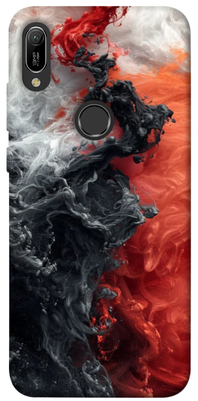 Чехол на Huawei Y6 (2019) Black and Red фото 1 из 1