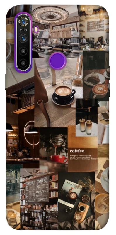 Чохол на Realme 5 Coffee collage ver.2 фото 1 з 1