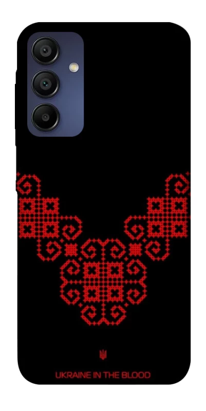 Чехол на Samsung Galaxy A15 4G/5G Черно-красная вышиванка фото 1 из 1