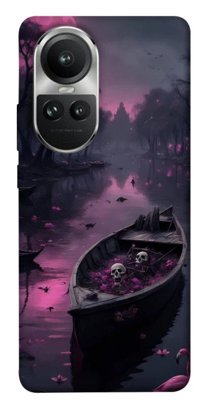 Чохол на Oppo Reno 10 Boat and flamingo фото 1 з 1