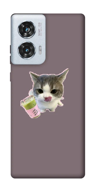 Чохол на Motorola Edge 50 Fusion cat matcha фото 1 з 1