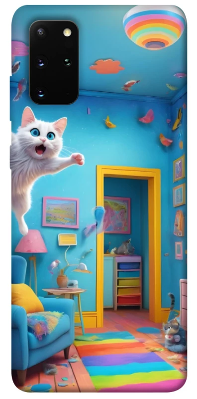 Чехол на Samsung Galaxy S20+ crazy cat фото 1 из 1