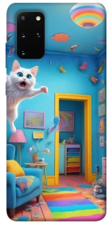 Чехол на Samsung Galaxy S20+ crazy cat фото 1 из 1