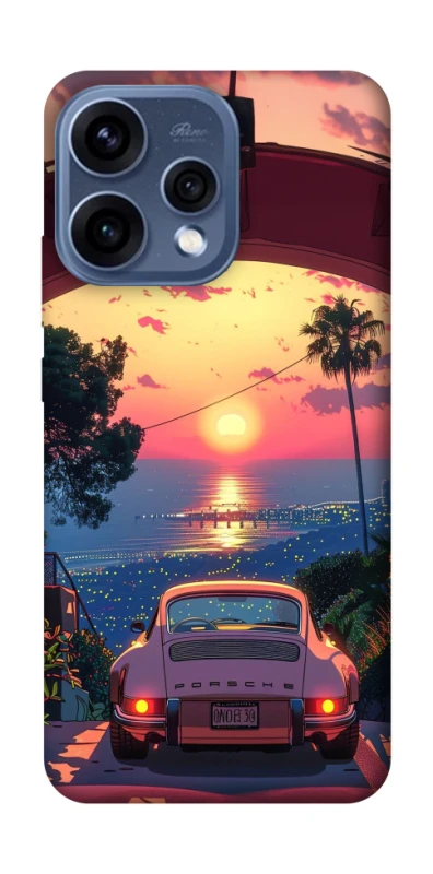 Чехол на Oppo Reno 15 Porsche at sunset фото 2 из 2