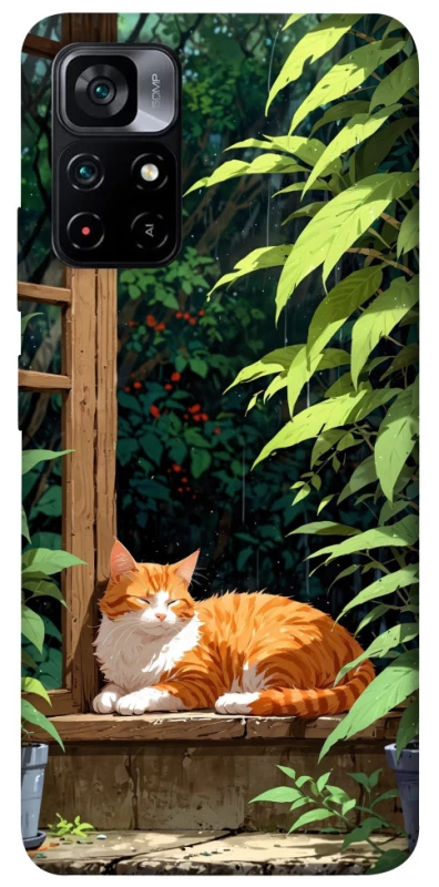 Чохол на Xiaomi Poco M4 Pro 5G red cat фото 1 з 1