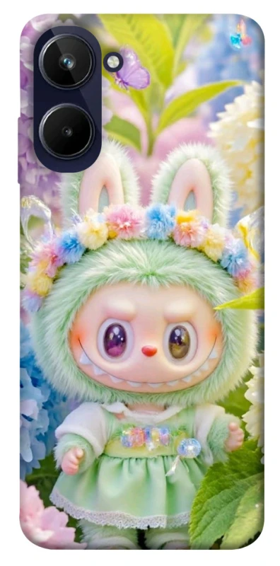 Чохол на Realme 10 4G Labubu & Flowers ver.2 фото 1 з 1