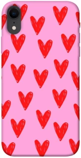 Чехол на Apple iPhone XR (6.1") Red hearts 2 фото 1 из 1