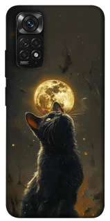 Чехол на Xiaomi Redmi Note 11 (Global) / Note 11S Кот под луной v2 фото 1 из 1
