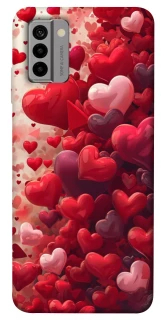Чехол на Nokia G22 Many hearts фото 1 из 1