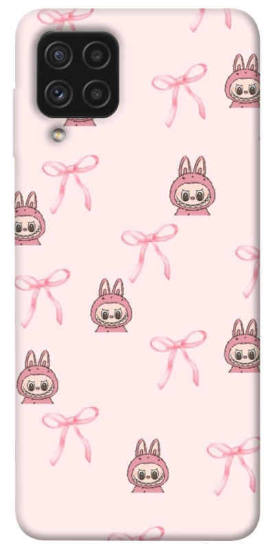 Чохол на Samsung Galaxy A22 4G Pink bows and Labubus фото 1 з 1