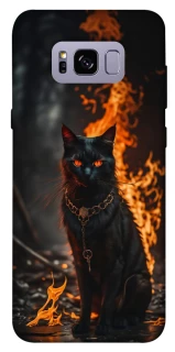 Чехол на Samsung G955 Galaxy S8 Plus Огненный кот фото 1 из 1