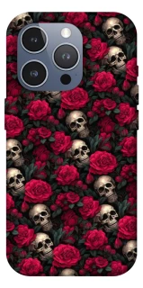 Чехол на Apple iPhone 16 Pro Max Черепа и розы фото 1 из 1
