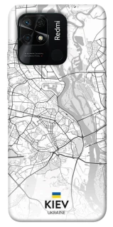 Чохол на Xiaomi Redmi 10C Kiev white map фото 1 з 1