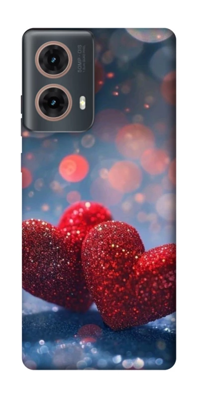Чохол на Motorola Moto G85 Red hearts фото 1 з 1