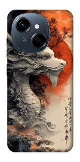 Чехол на TECNO Spark Go 1 white dragon фото 1 из 1