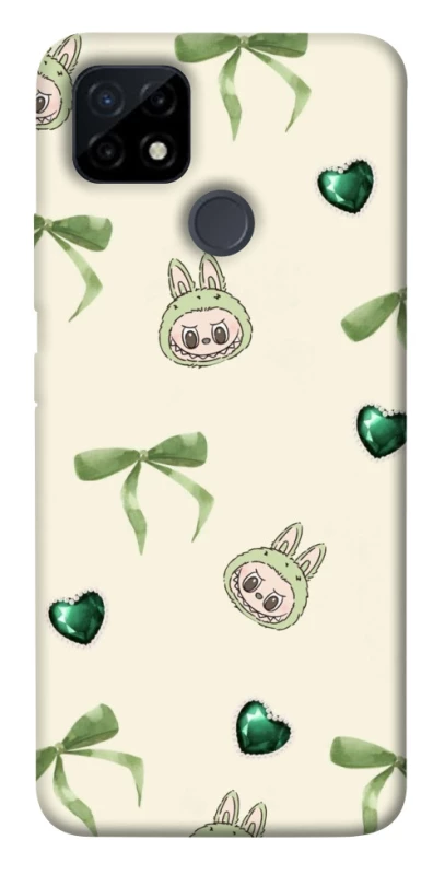 Чохол на Realme C12 Labubu Green Heart фото 1 з 1