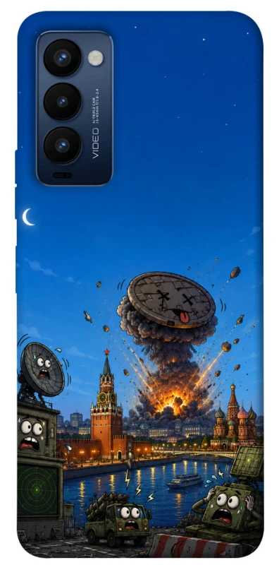 Чехол на TECNO Camon 18 Moscow never sleeps ver.8 фото 1 из 1