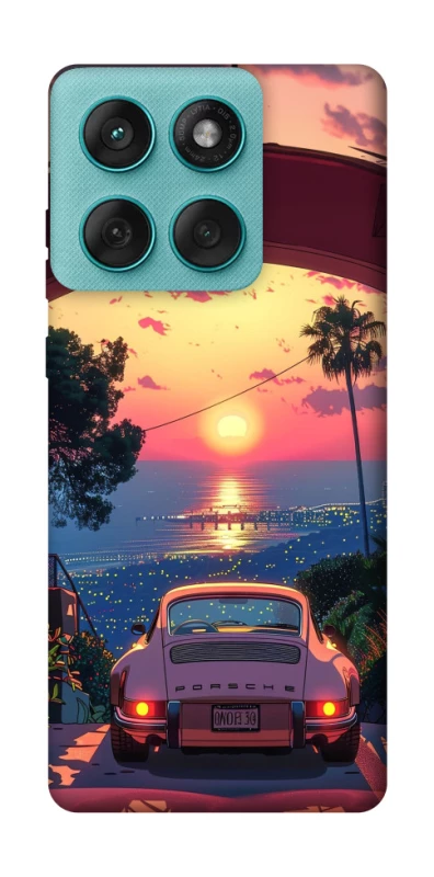 Чехол на Motorola Edge 60 Fusion Porsche at sunset фото 1 из 1