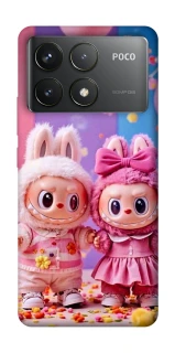 Чехол на Xiaomi Poco F6 Pro Labubu twins ver.2 фото 1 из 1