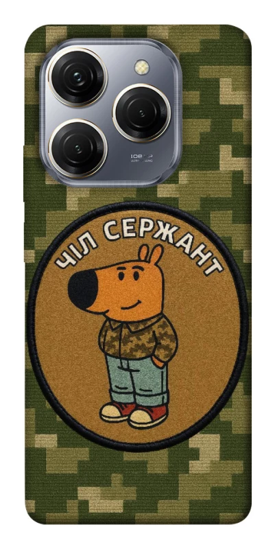 Чехол на TECNO Spark 20 Pro Чил сержант фото 1 из 1