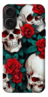 Чохол на Apple iPhone 17 (6.3") skull and rose фото 1 з 1