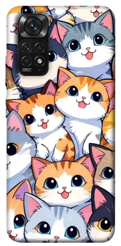 Чехол на Xiaomi Redmi Note 11 (Global) / Note 11S Cute Cat v2 фото 1 из 1