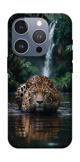 Чехол на Apple iPhone 16 Pro Leopard in water фото 1 из 1
